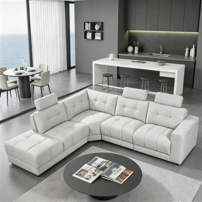 Stor Størrelse Stoff Stue Sofa